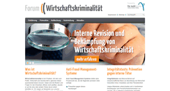 Desktop Screenshot of forum-wirtschaftskriminalitaet.org