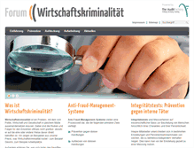 Tablet Screenshot of forum-wirtschaftskriminalitaet.org